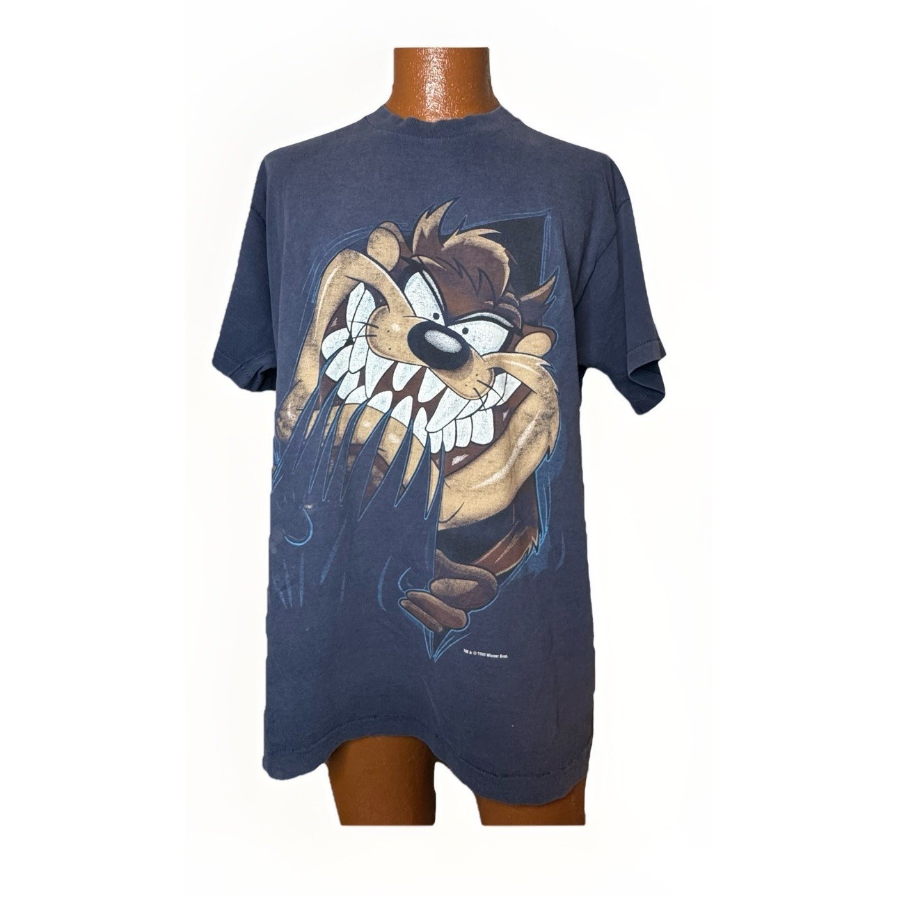 Vintage 1993 Taz Bugs Bunny Aop Looney Tunes Shirt Sz Xlarge Navy